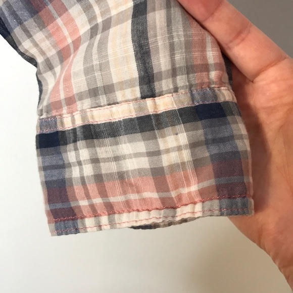 UO BDG lightweight buttons down checked shirt - Picture 6 of 10